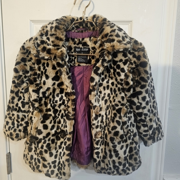 Faux Fur Leopard Print Coat - Picture 1 of 4